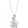 Apart Zawieszka z białego złota z diamentami - koniczyna - 0,02 ct - próba 585< Zawieszki