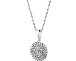 Hot Apart Zawieszka z białego złota z brylantami - 0,32 ct - próba 585