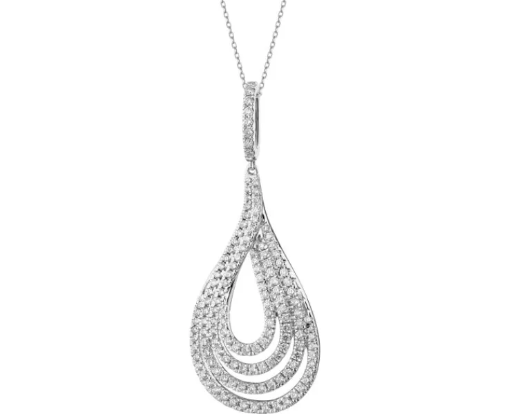 Apart Zawieszka z białego złota z brylantami - 0,79 ct - próba 585< Wszystkie