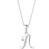 Apart Zawieszka z białego złota z diamentem - litera A - 0,003 ct - próba 585< Zawieszki
