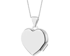 Apart Zawieszka z białego złota z diamentami - puzderko - serce - 0,01 ct - próba 375< Zawieszki