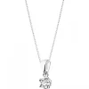 Apart Zawieszka z białego złota z brylantem - 0,05 ct - próba 585< Zawieszki
