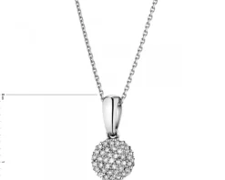 Apart Zawieszka z białego złota z diamentami - 0,09 ct - próba 585< Zawieszki
