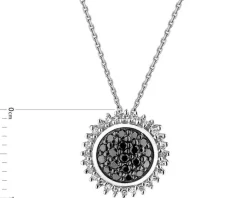 Apart Zawieszka z białego złota z diamentami - 0,22 ct - próba 585