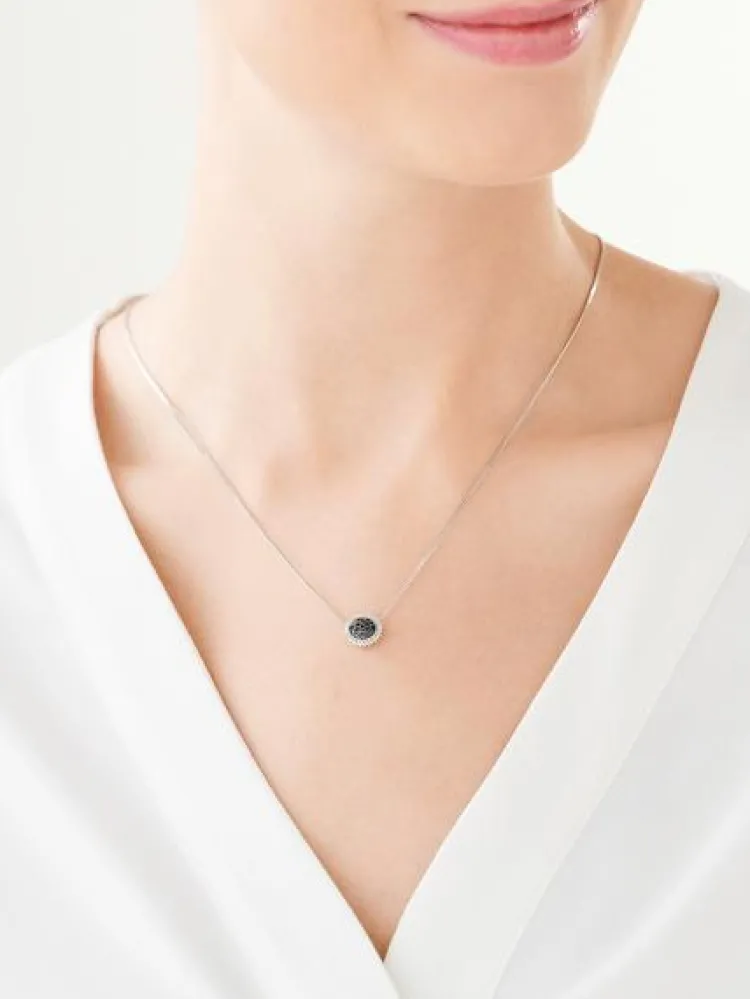 Apart Zawieszka z białego złota z diamentami - 0,22 ct - próba 585
