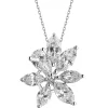 Apart Zawieszka z białego złota z diamentami - kwiat - 1,89 ct - próba 750< Zawieszki