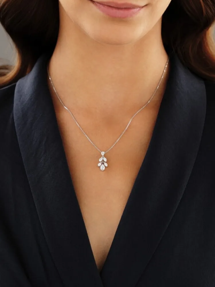 Apart Zawieszka z białego złota z diamentami - 1,20 ct - próba 750< Zawieszki