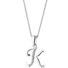 Apart Zawieszka z białego złota z diamentem - litera K - 0,003 ct - próba 585< Zawieszki