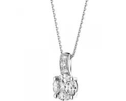 Hot Apart Zawieszka z białego złota z diamentami - 0,64 ct - próba 585