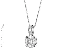 Hot Apart Zawieszka z białego złota z diamentami - 0,64 ct - próba 585