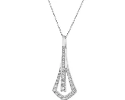Apart Zawieszka z białego złota z brylantami - 0,52 ct - próba 585< Zawieszki