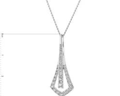 Apart Zawieszka z białego złota z brylantami - 0,52 ct - próba 585< Zawieszki