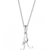 Apart Zawieszka z białego złota z diamentem - litera A - 0,004 ct - próba 585< Zawieszki