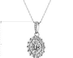Apart Zawieszka z białego złota z diamentami - 0,61 ct - próba 750< Zawieszki