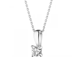Apart Zawieszka z białego złota z brylantem - 0,18 ct - próba 750< Zawieszki