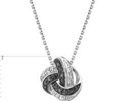 Apart Zawieszka z białego złota z diamentami - 0,03 ct - próba 375< Zawieszki