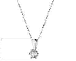 New Apart Zawieszka z białego złota z brylantem - SI2/H - 0,25 ct - próba 585
