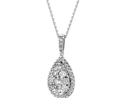 Discount Apart Zawieszka z białego złota z brylantami - 0,57 ct - próba 585