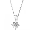 Apart Zawieszka z białego złota z diamentem - gwiazda - 0,005 ct - próba 585< Zawieszki