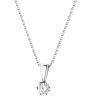 Apart Zawieszka z białego złota z brylantem - 0,16 ct - próba 585< Zawieszki