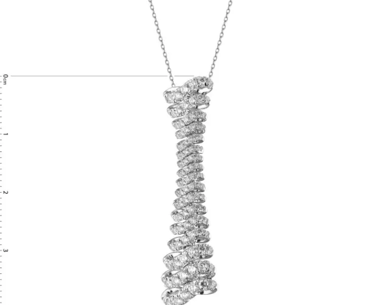 Apart Zawieszka z białego złota z brylantami - 1,00 ct - próba 750< Zawieszki