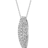 New Apart Zawieszka z białego złota z brylantami - 0,50 ct - próba 750
