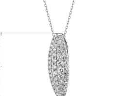 New Apart Zawieszka z białego złota z brylantami - 0,50 ct - próba 750