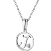 Apart Zawieszka z białego złota z diamentem - litera J - 0,003 ct - próba 585< Zawieszki