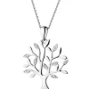 Apart Zawieszka z białego złota z diamentami - drzewko - 0,01 ct - próba 585< Zawieszki