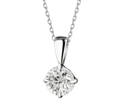 Apart Zawieszka z białego złota z brylantem - 0,08 ct - próba 585< Zawieszki