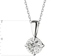 Apart Zawieszka z białego złota z brylantem - 0,08 ct - próba 585< Zawieszki