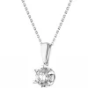Apart Zawieszka z białego złota z brylantem - 0,38 ct - próba 585< Zawieszki