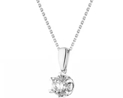 Apart Zawieszka z białego złota z brylantem - 0,38 ct - próba 585< Zawieszki