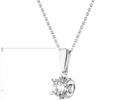 Apart Zawieszka z białego złota z brylantem - 0,38 ct - próba 585< Zawieszki