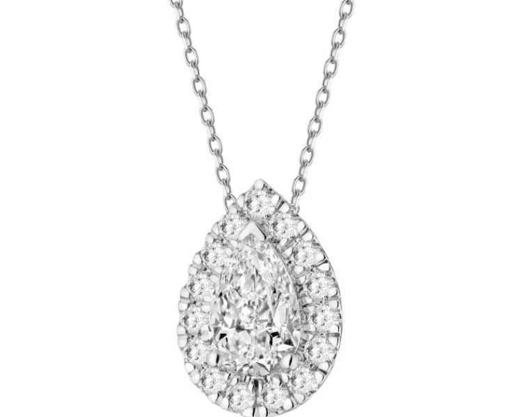 Apart Zawieszka z białego złota z diamentami laboratoryjnymi - 1,03 ct - próba 585< Wszystkie
