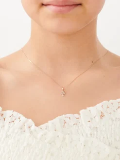 Apart Zawieszka z różowego złota z diamentem - aniołek, serce - 0,003 ct - próba 585< Zawieszki