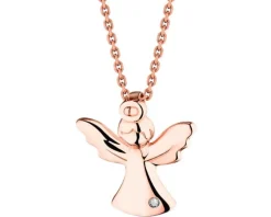 Apart Zawieszka z różowego złota z diamentem – aniołek - 0,002 ct - próba 585< Zawieszki
