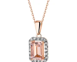Apart Zawieszka z różowego złota z diamentami i morganitem - próba 585