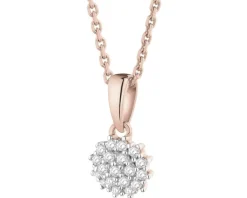 Apart Zawieszka z różowego złota z diamentami - 0,04 ct - próba 585< Zawieszki
