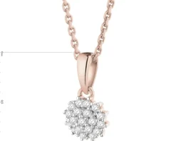 Apart Zawieszka z różowego złota z diamentami - 0,04 ct - próba 585< Zawieszki
