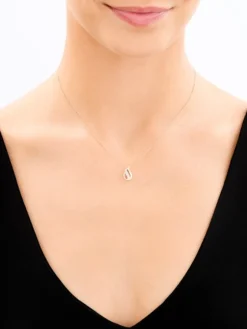 Apart Zawieszka z różowego złota z diamentem - 0,006 ct - próba 375< Zawieszki