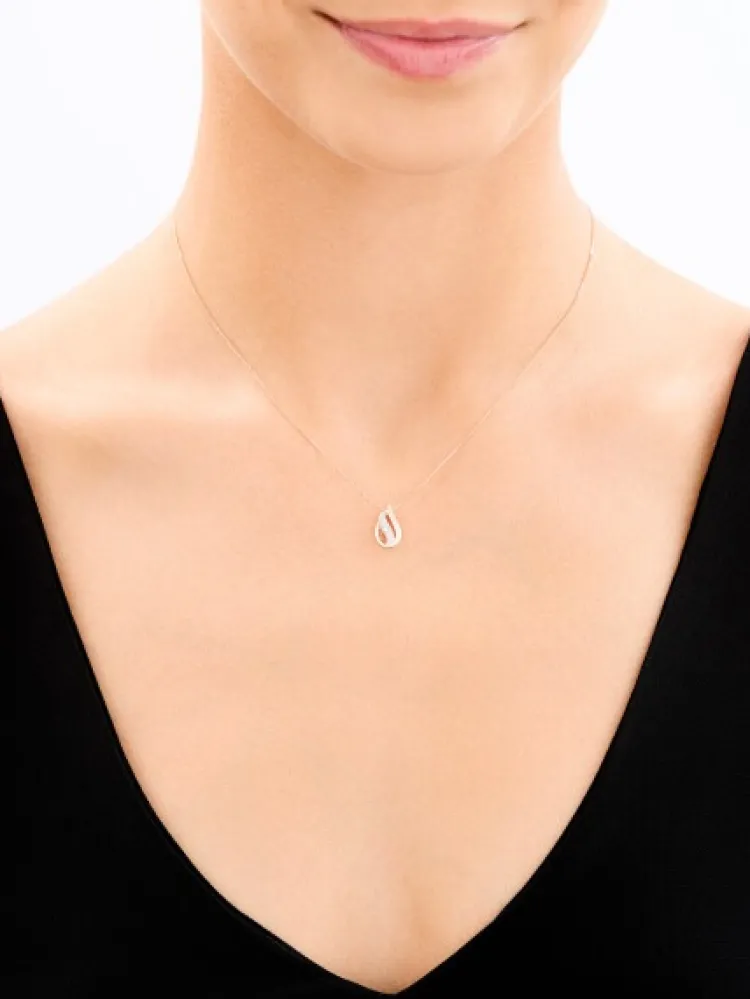 Apart Zawieszka z różowego złota z diamentem - 0,006 ct - próba 375< Zawieszki
