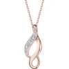 Apart Zawieszka z różowego złota z diamentem - 0,005 ct - próba 375