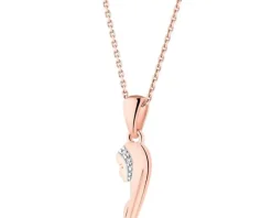 Apart Zawieszka z różowego złota z diamentami - medalik Matka Boska - 0,006 ct - próba 375< Zawieszki