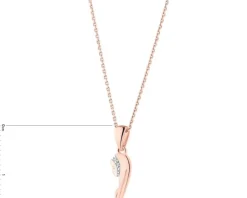 Apart Zawieszka z różowego złota z diamentami - medalik Matka Boska - 0,006 ct - próba 375< Zawieszki