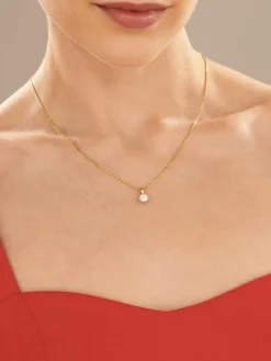 Best Apart Zawieszka z żółtego i białego złota z brylantem - SI2/H - 0,50 ct - próba 585