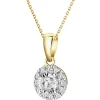 Apart Zawieszka z żółtego i białego złota z diamentami - 0,15 ct - próba 585< Zawieszki