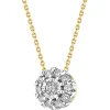 Best Apart Zawieszka z żółtego i białego złota z brylantami - 0,20 ct - próba 585