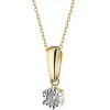 Apart Zawieszka z żółtego i białego złota z brylantem - 0,05 ct - próba 585< Zawieszki