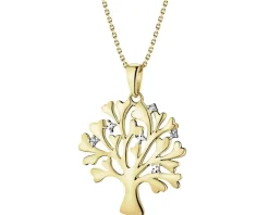 Apart Zawieszka  z żółtego z diamentami - drzewko - 0,01 ct - próba 375< Zawieszki